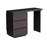 Moderner Make-up-Schminktisch mit Spiegel, grau, mehrere Schubladen, schlichtes elegantes Design,...