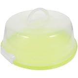 VICASKY Kuchenträger mit Deckel und Griff 10 Zoll Runde Grüne Wiederverwendbare Kunststoff...