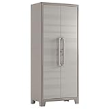 Keter Gulliver Kunststoffschrank/Besenschrank, Utility, beige, 80 x 44 x 182 cm, inkl....