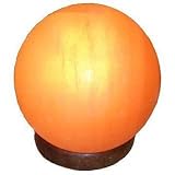 Bosalla Salz Lampe Kugel Planet runde Form Ø 14 cm Kristall Leuchte Salt Range Pakistan mit Spezial...