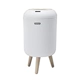 sapisecret Smart Mülleimer mit Sensor, Weiß, 10L, für Küche und Badezimmer, klein Geruchsdichter...