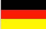 Deutschland Flagge Fan Fahne 90 x 150 cm mit Ösen - Hissflagge