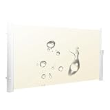 Ausziehbare Seitenmarkise für Terrasse, wasserdicht und UV-beständig, für Garten, Balkon und Hof,...