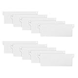 10 Stück Lamellenvorhänge Beschwerungsplatten Ersatzteil, 127 mm/5 Zoll Weiße Lamellen Gewichte...