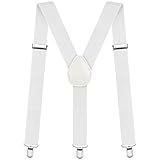 Aomig Hosenträger für Herren, Hosenträger Herren Breit 3,5 cm mit Sehr Starken 3 Metall Clips,...