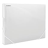 DONAU 8545002PL-00 Sammelbox Dokumentenbox Heft-Box mit Eckspanner Gummis, aus Kunststoff/PP 700μm...