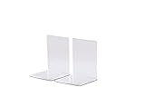 MAUL Buchstütze aus Acryl (2er Pack) 10x8x10cm | Bücherhalter, Organizer für Kinder, Bücher,...