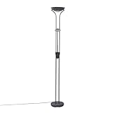 Lindby LED Stehlampe Josefin dimmbar (Modern) in Schwarz aus Metall (2 flammig,) - Wohnzimmerlampe...