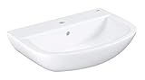 GROHE Bau Keramik - Waschtisch (60cm mit Überlauf, wandhängend, mit einem Hahnloch), alpinweiß,...