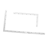 HAMPPLIES 2 Stück Edelstahl Schreinerwinkel Präzises Messwerkzeug für Tischler Rahmenbau...