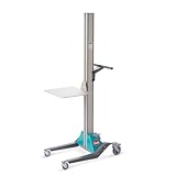 Ameise Elektrischer Hebelift | 80 kg Tragkraft | 12V Akku (7,2 Ah) | 434 x 418 mm Plattform | 1.440...