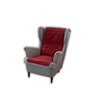 Schurwoll-Sessel- oder Sofaläufer, Bordeaux, Flor aus 100% Schurwolle, Maße ca. 160 x 50 cm