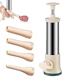 Wurst -Stuff -Maschine - Edelstahl -Fleischfüller, Vertikales Küchenwerkzeug Mit Düsen, Haltbarer...