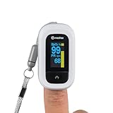 med100 Pulsoximeter oximeter pulse oximeter finger sauerstoff (Grau/Weiß, Ermittlung der...