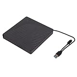 ciciglow Externes DVD Laufwerk, Externe USB3.0/USB2.0 Laufwerksbox, Externes CD Lesegerät, 5 Gbit/s...