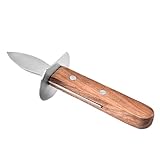 BESTYASH Austernöffner mit Ergonomischem Holzgriff Rostfreies Schneidwerkzeug für Meeresfrüchte...