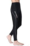 Cokar Herren Tauchhose Lang Neoprenhose Warm 1.5MM Sonnenschutz Wassersport Schwimmenhose L Grau