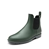 DREAM PAIRS Gummistiefel Herren Halbhoch Chelsea Boots Arbeitsschuhe Herren wasserdichte...