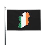 Premium Flagge Irland Geländekarte Pride Flag Weatherproof Banner Uv-Beständig Gartenfahne Für...