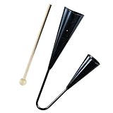 SOIMISS Two Tone Agogo Bell mit Holzschlägel Handliches Samba Percussion Instrument für...