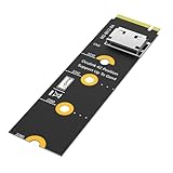 Fegtrtyoa M.2 NVMe Key M zu SFF-8611/8612 Adapter NVMe zu Oculink EGPU Riser Karte, PCI-E 4.0 X4 zu...