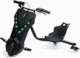 MBUYI Kinder Elektro Driftscooter, Elektromotor Dreirad 360 Grad 250 Watt, Drift Trike Scooter mit...