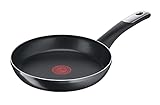 Tefal C38804 Bratpfanne aus hartem Titan Essential, 24 cm, Antihaftbeschichtung mit Titanpartikeln,...