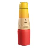 Hemousy Thermo Wasserflasche | Vakuumisolierte Trinkflasche Thermosbecher - Auslaufsicherer...