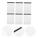CLISPEED Notizblock Liniert pro Block Handliches Schreibblock für Büro Schule und Alltag...