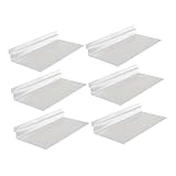 VILLCASE 6 Stück Transparentes Schuhwandregal aus Robustem Kunststoff Platzsparende Schwebende...