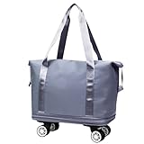 Reisetasche Mit Rädern, Faltbare Handgepäcktasche Für Unter Den Sitz, Reisegepäck Träger Für...