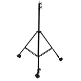Vikye Fotografie Lichtständer, Einstellbare 6,89 Fuß Metall Teleskopstativ mit Rädern, Tragbares...