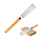 Zugsäge, japanische Handsäge,Holzbearbeitung Handsäge Holzsäge Doppelschneide - Fein...
