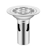 Upgrades Edelstahl-Badezimmerablauf mit Funktion, Metall-Bodenablauf, 10 cm Abfluss für den...