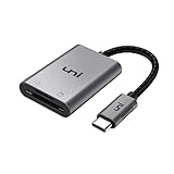 USB C auf SD / MicroSD-Kartenleser, uni USB Typ C [Thunderbolt 3] SD-Adapter Kompatibel für MacBook...
