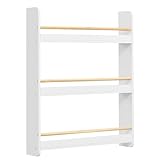 SONGMICS Bücherregal Kinder, Kinderregal mit 3 Ebenen, Spielzeugregal, Wandregal, für...