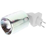 ANDRESLAD Glas Aromalampe Elektrisch Duftwachs Schmelzer Plug Kerzenwärmer Rauchlos Bunte Duftlampe...