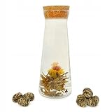 Winoszarnia Blühender Tee 'Gold Ingot' (1er Pack) | Handgebundene Teeblume Weiß-Grün | Premium...