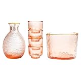 CVNIMV Sake-Set, Gläser, Sake-Flasche, Glaskanne, Sake-Schnapsbecher, Sake-Glas-Set, Sake-Tee,...
