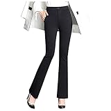 Anzughose für Damen, schmale Passform, ausgestellte Hose für Business, Arbeit, Büro, hohe Taille,...