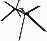 CLP Tischbeine Cascada I Tischgestell Für DIY-Projekte I Pulverbeschichteter Stahl, Farbe:schwarz,...