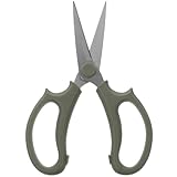 WRITWAA Edelstahl Blumenschere mit Gerader Klinge Rutschfestem Griff Tragbare Gartenschere zum...
