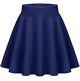 Zeagoo Damen Mädchen Tennisrock Solide Mini Skater Rock Versatile Minirock Tennisrock Kurz Rock...