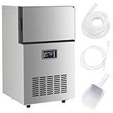 vidaXL Eiswürfelmaschine, Eiswürfelbereiter für Restaurants Büros Hotels, Geräuscharme...