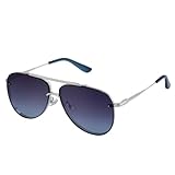 HPIRME Übergroße Punk-Sonnenbrille für Herren und Damen, luxuriös, oval, großer Metallrahmen,...