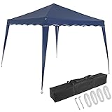 CASARIA® Pavillon Capri 3x3m Pop-Up UV-Schutz 50+ Wasserdicht Winterfest mit Tasche Faltbar Stabil...