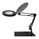 predolo Lupe, Löttischlupe, Tischleuchte, Desktop Lupenlampe Zum Nähen, Lesen, Werkbank,...