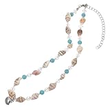 Healvian Boho-Halskette Perlenanhänger Halskette jahrestag bescherung weihnachten verlobung pearl...