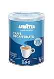 Lavazza, Caffè Decaffeinato, Gemahlener Kaffee, für Mokka-Kannen, Koffeinfreier Espresso, mit...