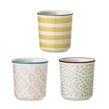 Bloomingville Charmantes Eierbecher-Set Patrizia – Pastelltöne in Rosa, Grün & Gelb, 3er-Set aus...